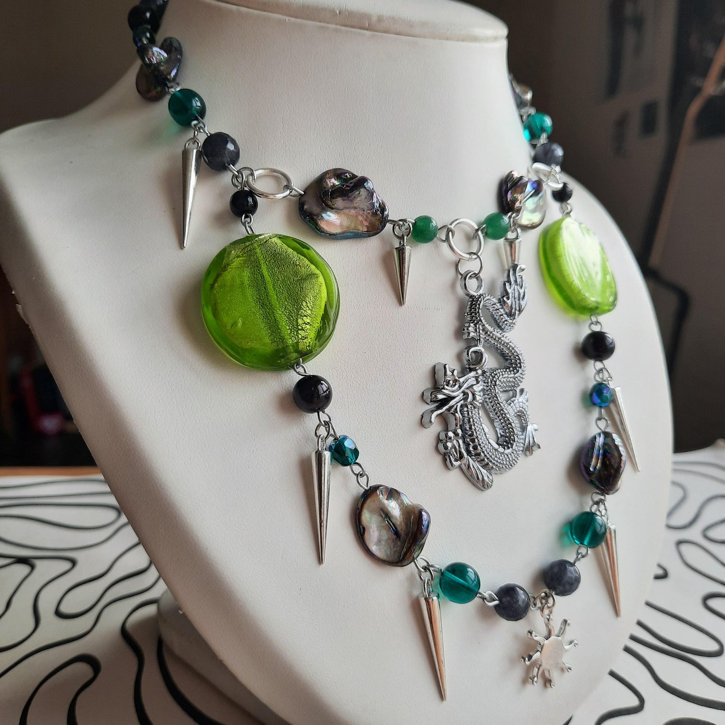 Collier "Dragon Vert"