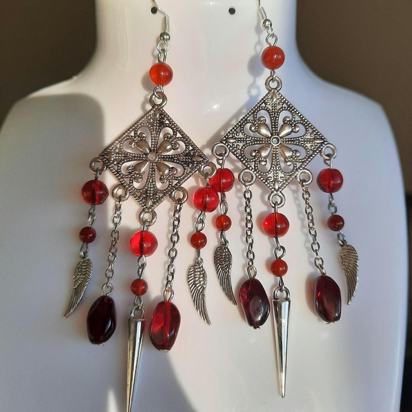 Boucles d'oreille "Red Velvet"
