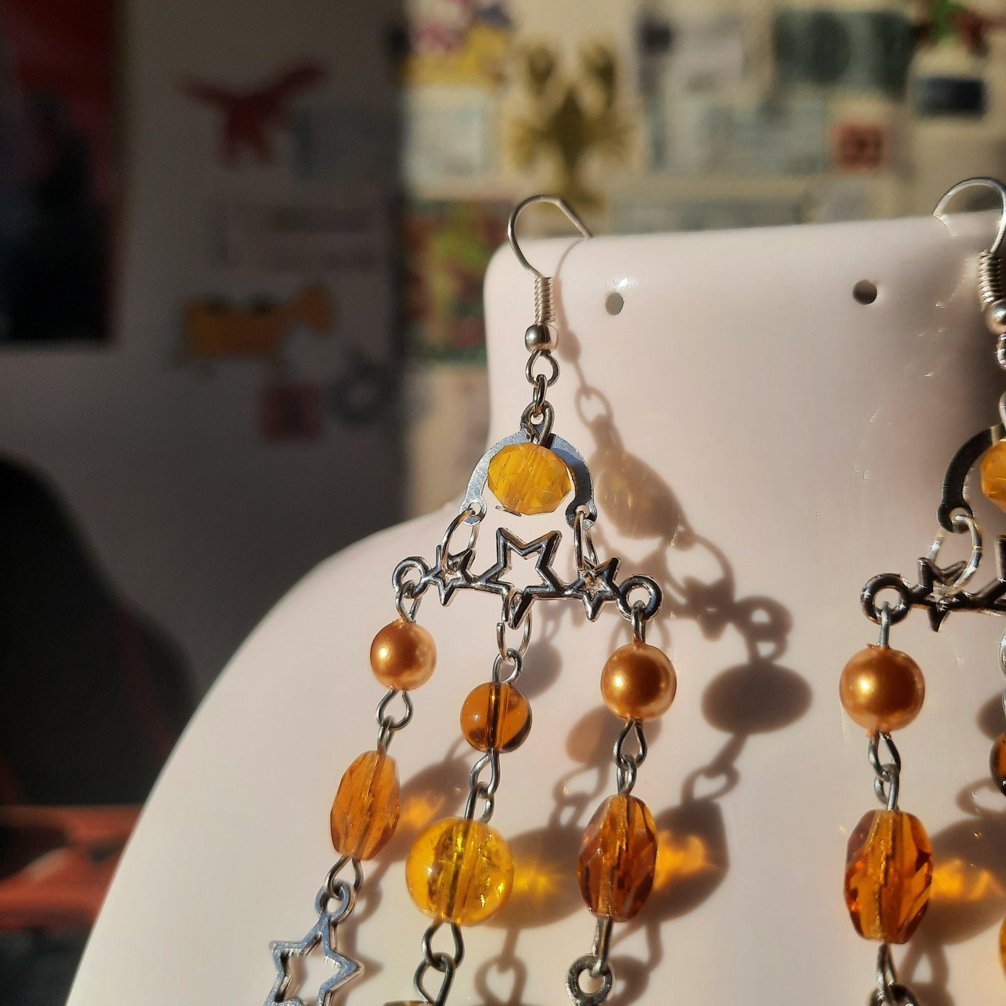 Boucles d'oreille "Pluie d'étoiles"