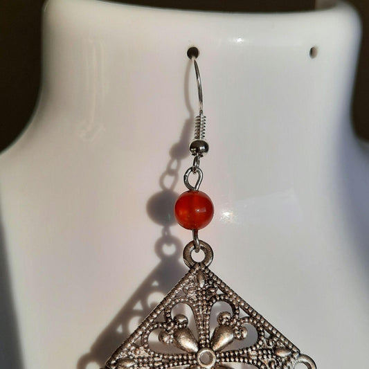 Boucles d'oreille "Red Velvet"