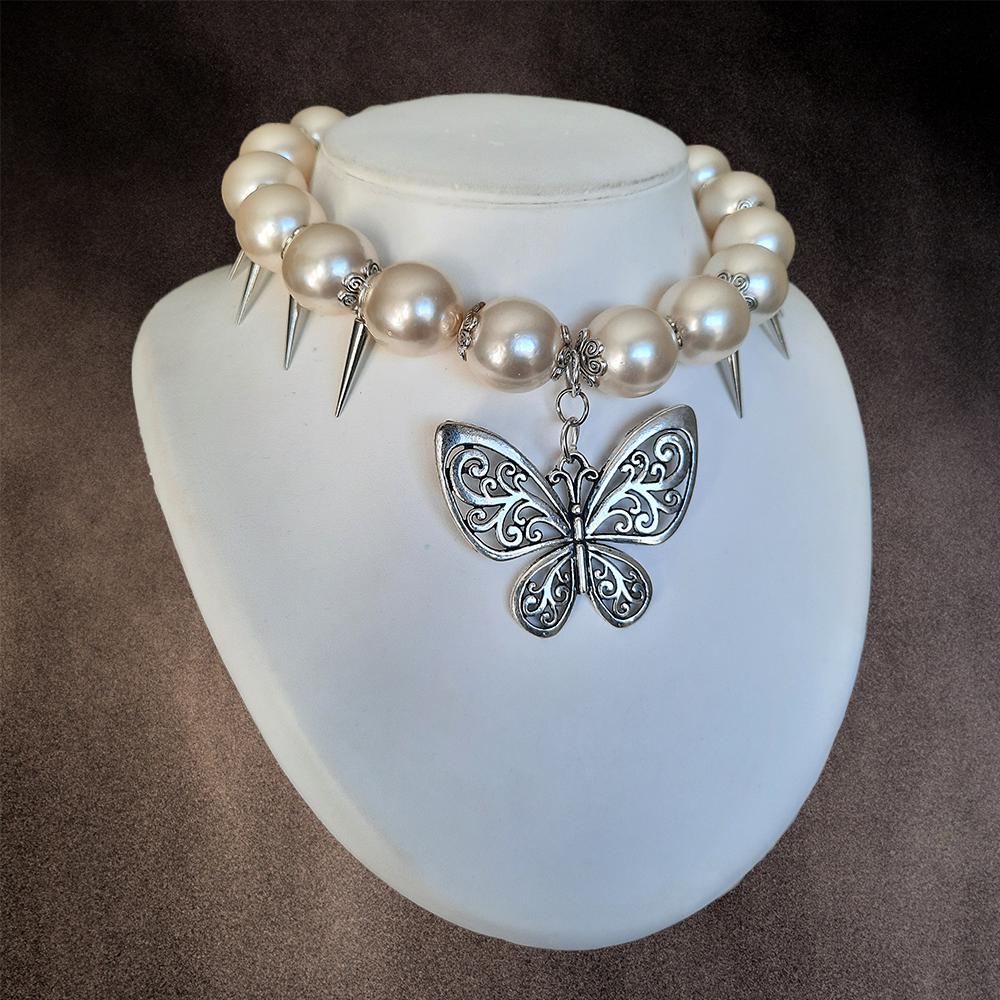 Collier "Punk Butterlfy"