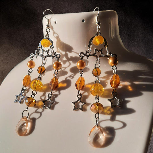 Boucles d'oreille "Pluie d'étoiles"