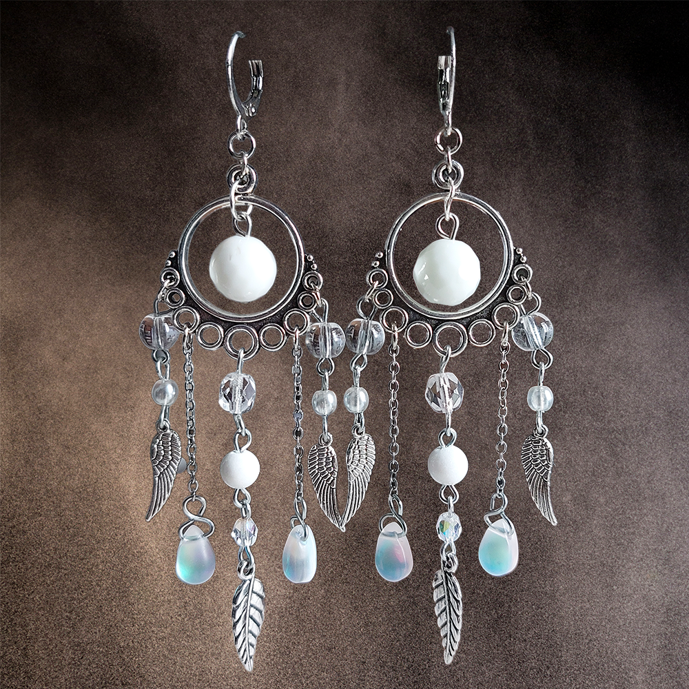 Boucles d'oreille "Nuit d'Hiver"