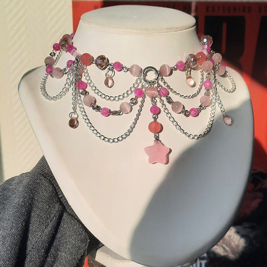 Collier "Pink Star"