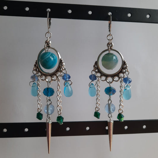 Boucles d'oreille "Eau de Pluie"