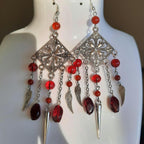 Boucles d'oreille "Red Velvet"