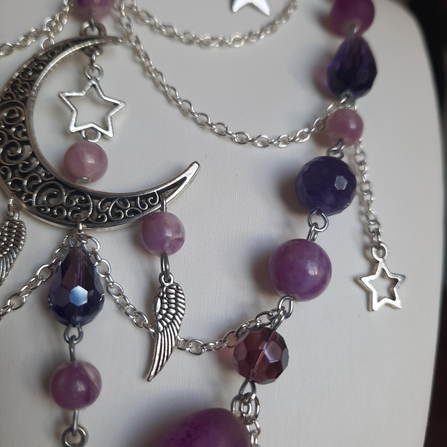 Collier "Lune Violette"