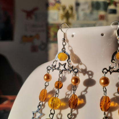 Boucles d'oreille "Pluie d'étoiles"