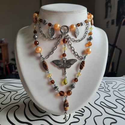 Collier "papillon de nuit"