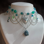 Collier "Moss Heart"