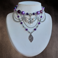 Collier "Purple Sphinx"