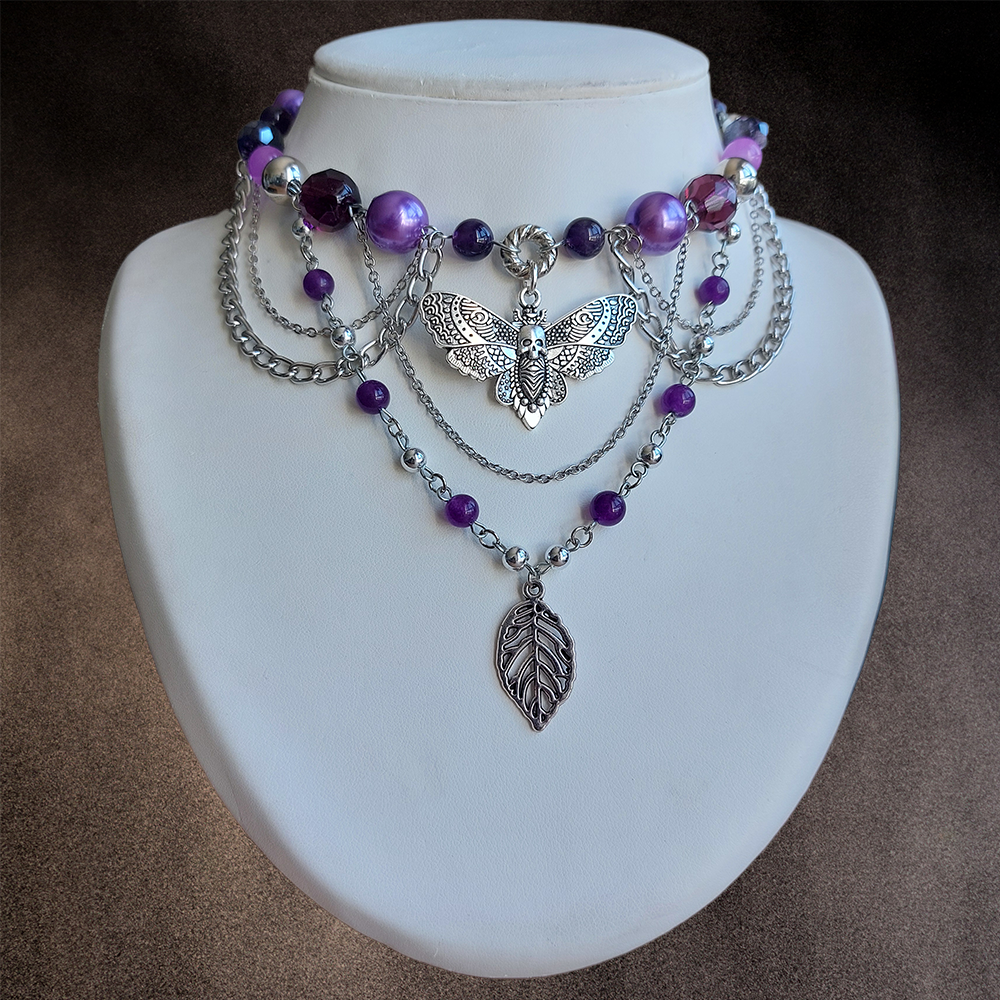 Collier "Purple Sphinx"