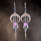 Boucles d'oreilles "Purple Moon"