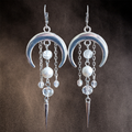 Boucles d'oreilles "White Moon"