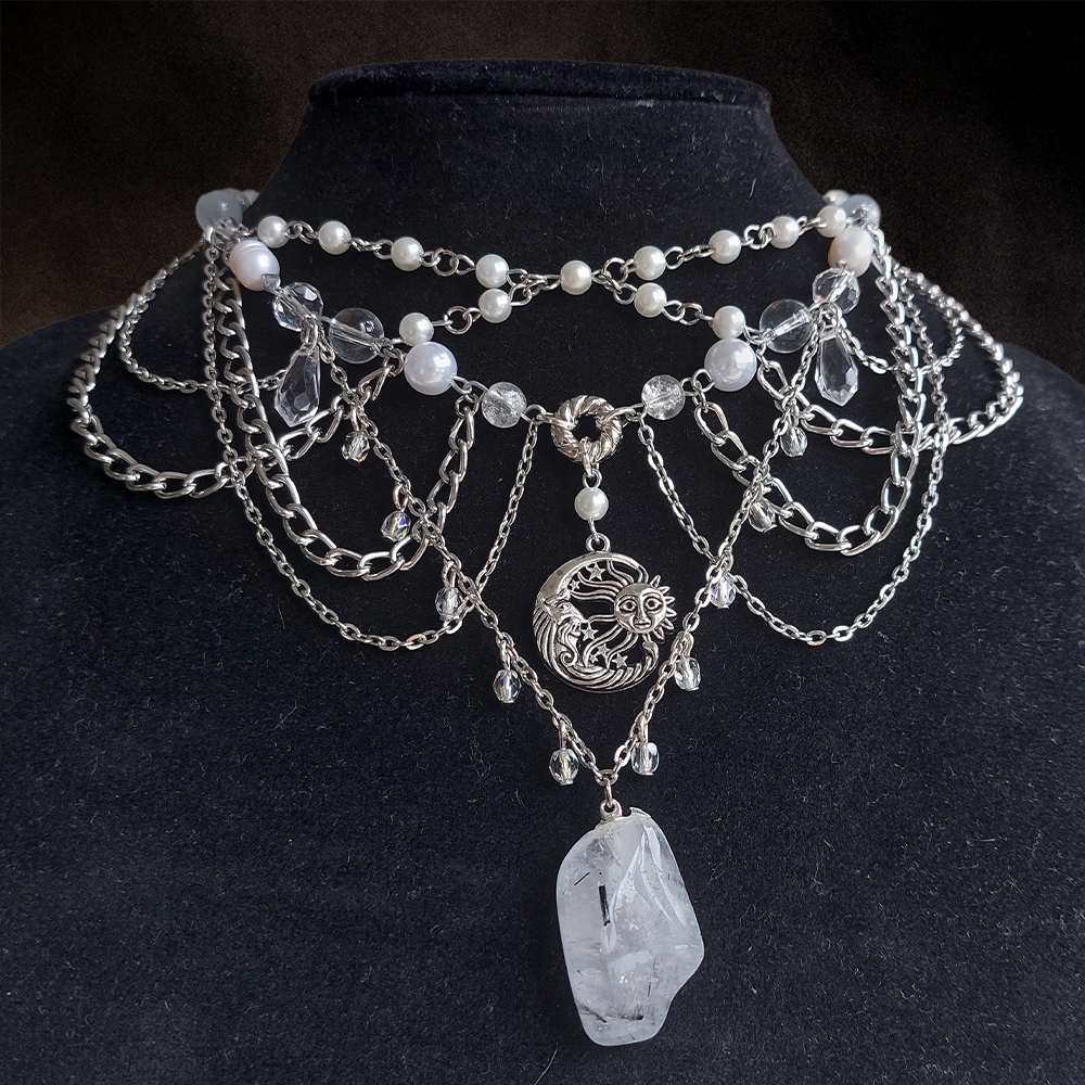 Collier "Lune de Quartz"