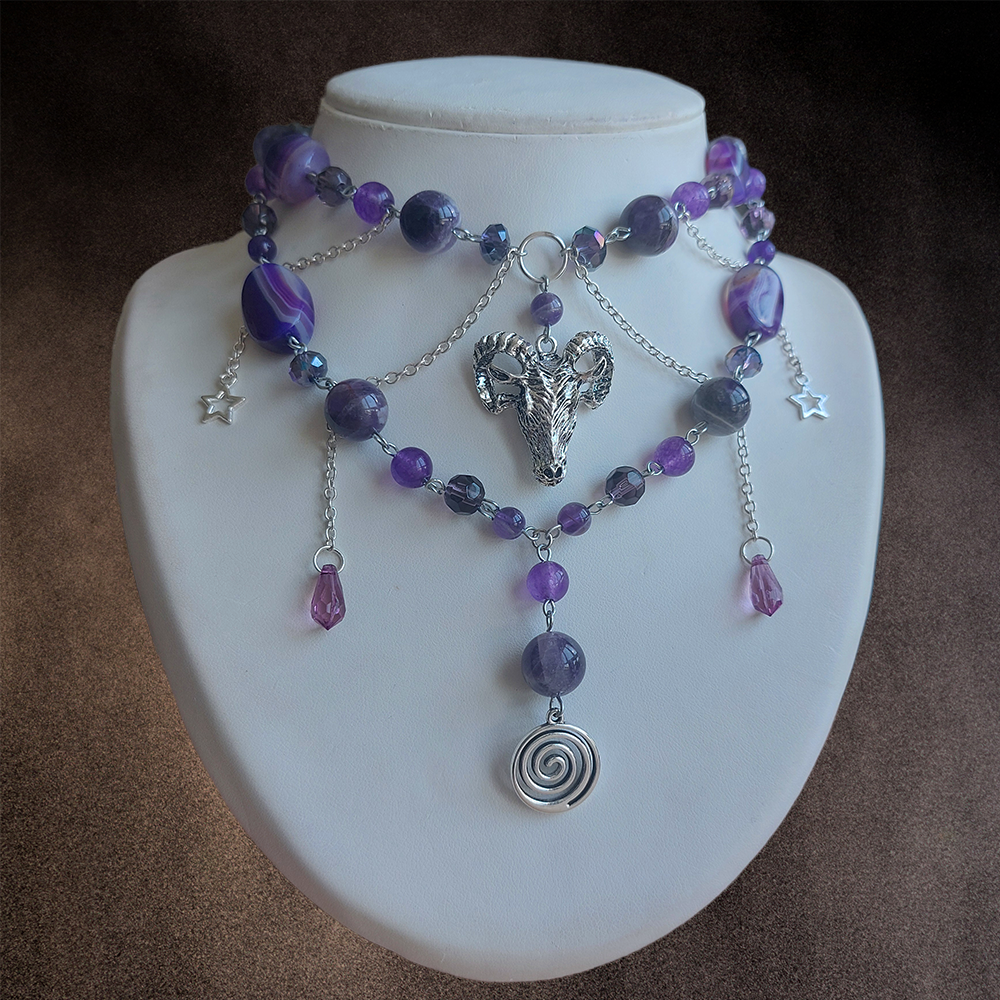 Collier "Purple WitchCraft"