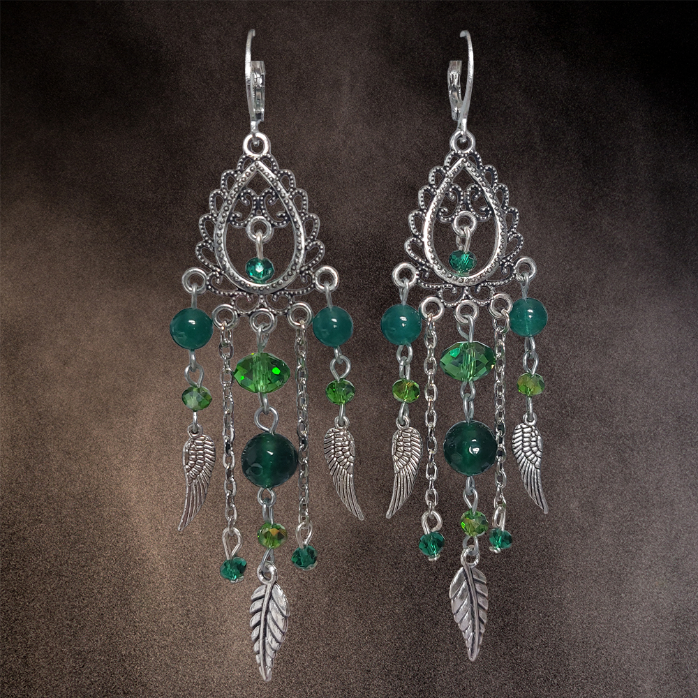 Boucles d'oreilles "Green Dream"