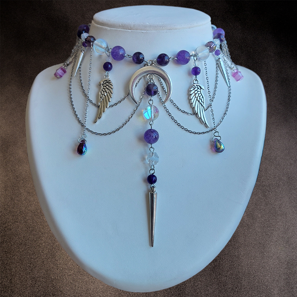 Collier "Nuit d'agate"