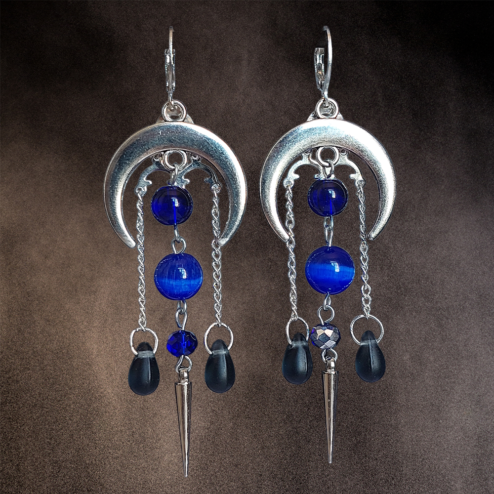 Boucles d'oreilles "Blue Moon"