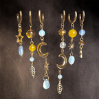 Boucles d'oreilles "Lune Dorée"