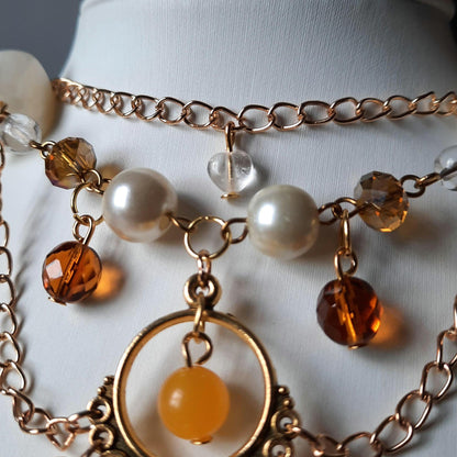 Collier "Golden Bloom"