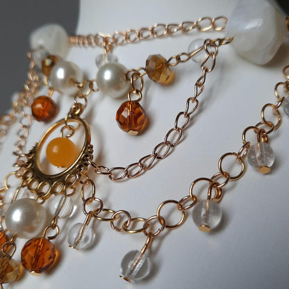 Collier "Golden Bloom"