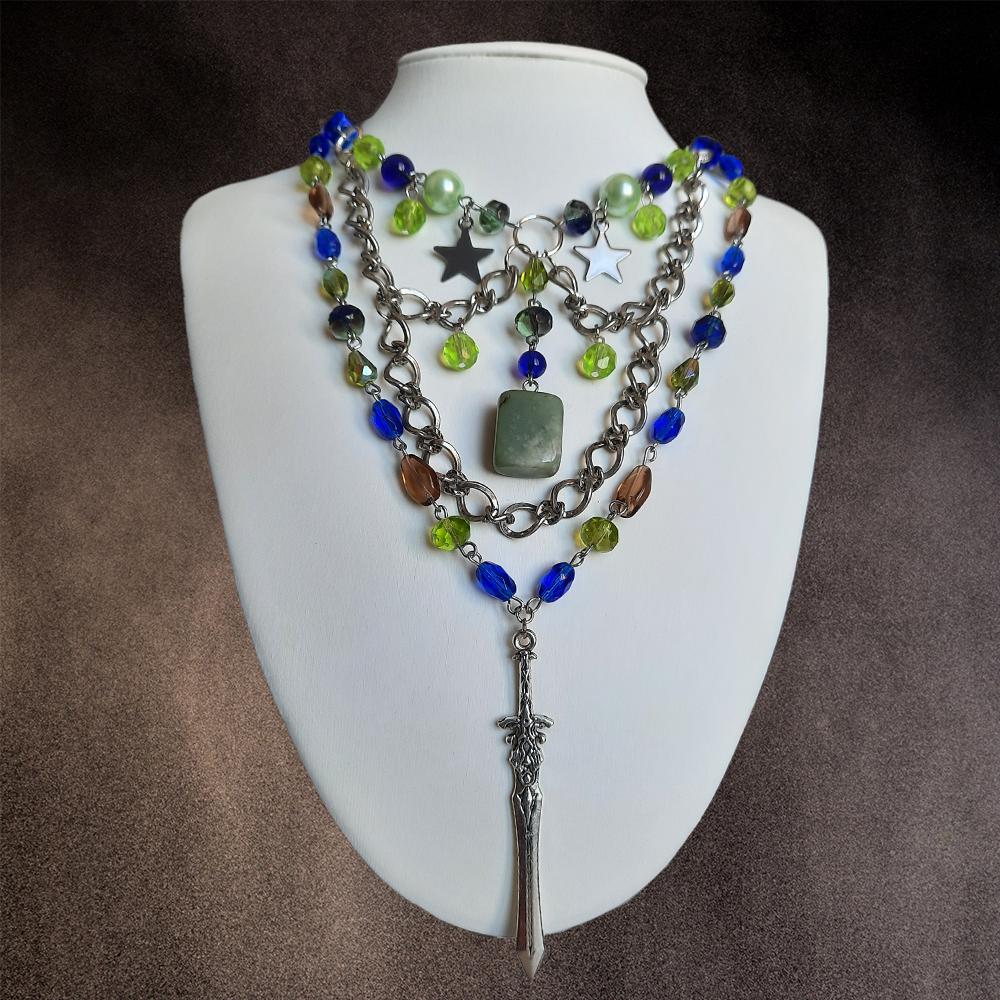 Collier "Epée de Jade"