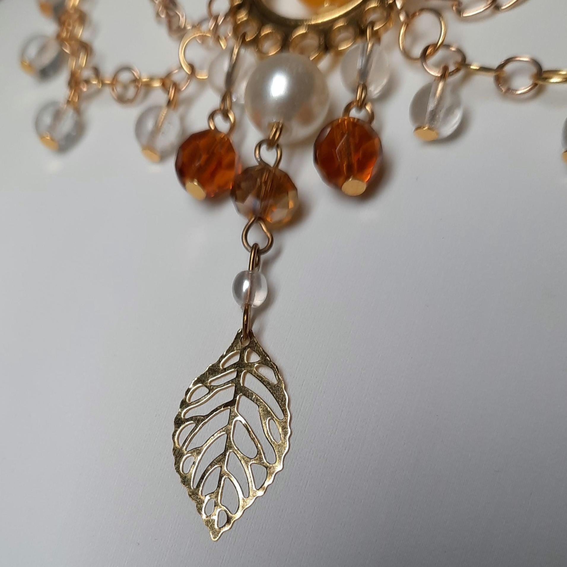 Collier "Golden Bloom"