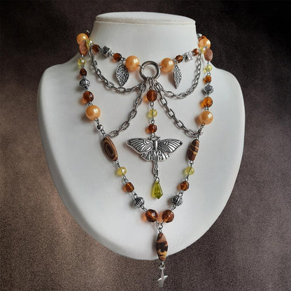 Collier "papillon de nuit"