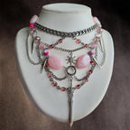 Collier "Pink Sword"