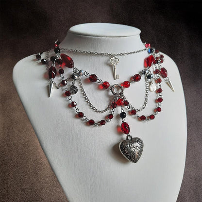 Collier "Red Love"