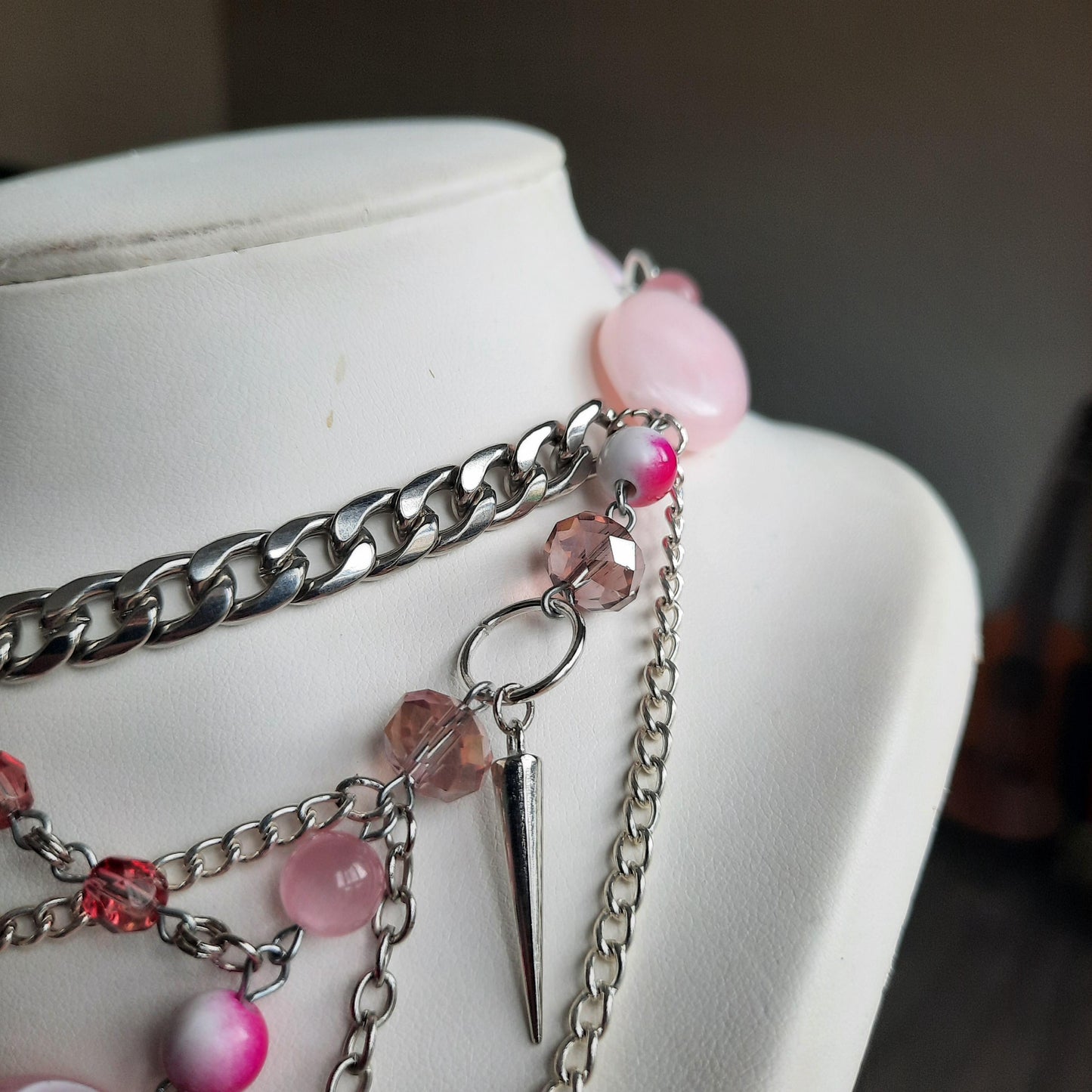 Collier "Pink Sword"