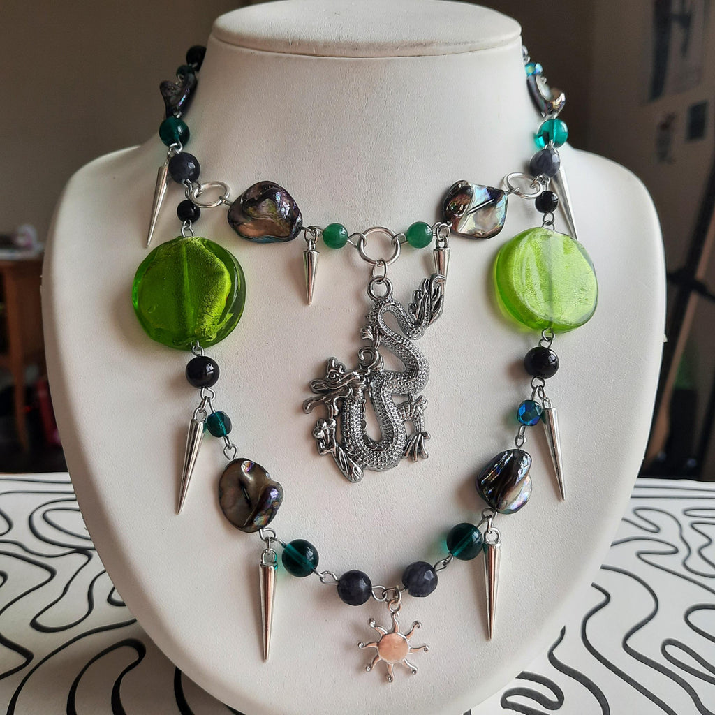 Collier "Dragon Vert"