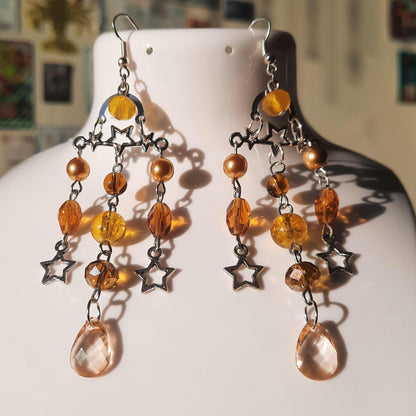 Boucles d'oreille "Pluie d'étoiles"