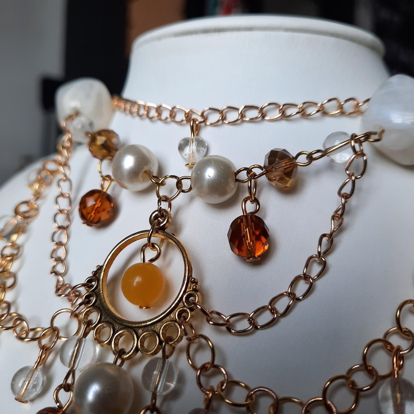 Collier "Golden Bloom"