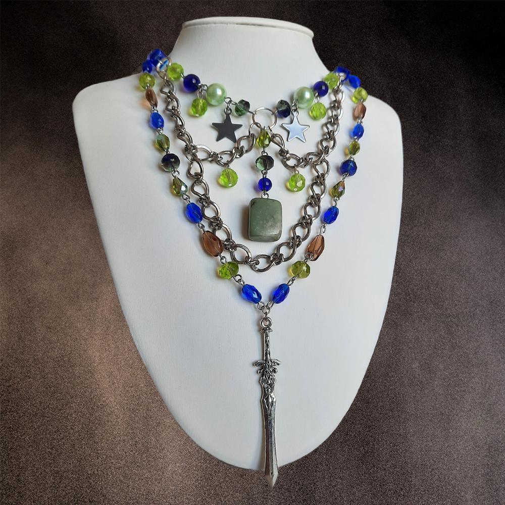 Collier "Epée de Jade"