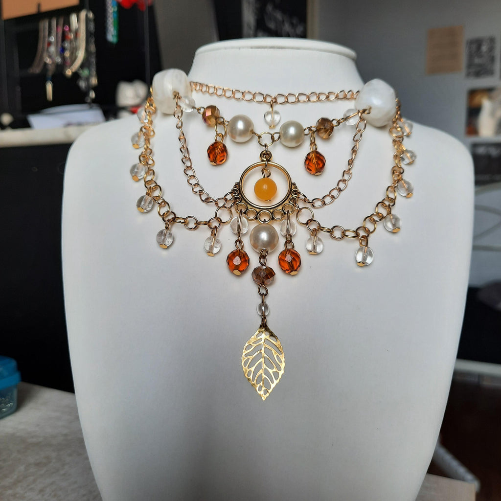 Collier "Golden Bloom"