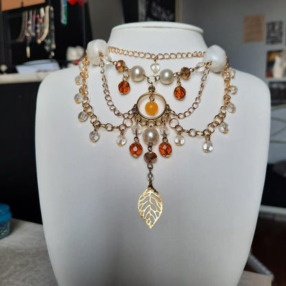 Collier "Golden Bloom"