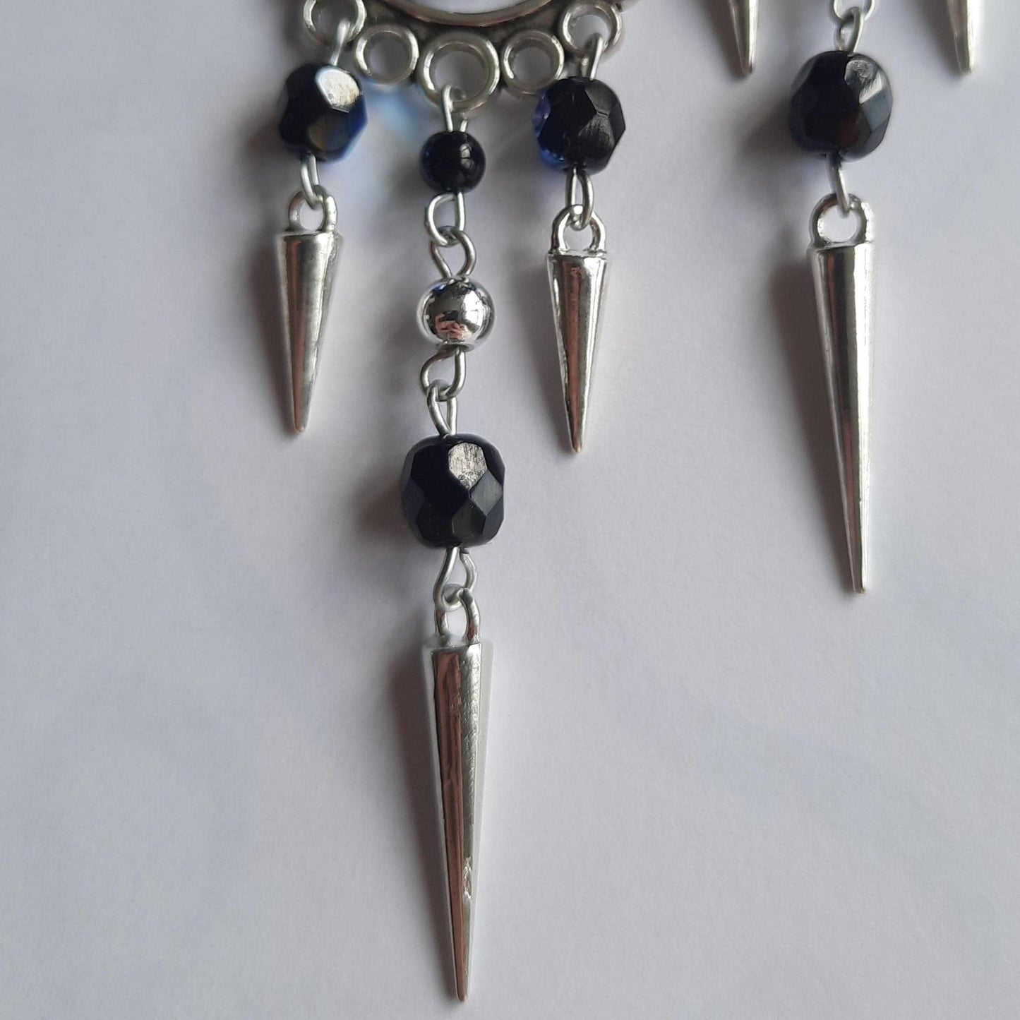 Boucles d'oreilles "Piques Noirs"