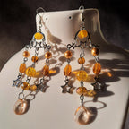 Boucles d'oreille "Pluie d'étoiles"