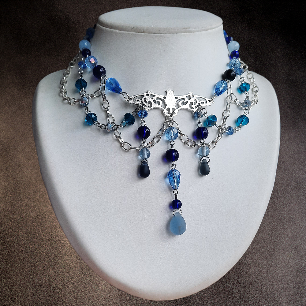 Collier "Blue Bat"