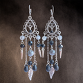 Boucles d'oreille "Lotus Noir"