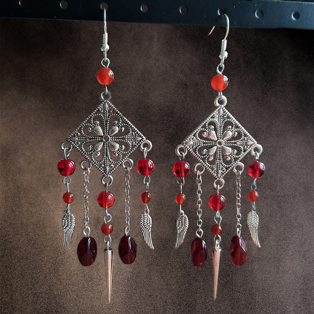 Boucles d'oreille "Red Velvet"