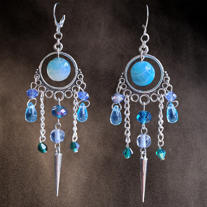 Boucles d'oreille "Eau de Pluie"