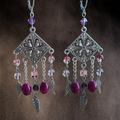 Boucles d'oreille "Pink Velvet"