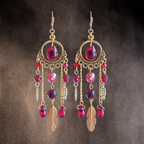 Boucles d'oreille "Vampire Doré"