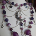 Collier "Lune Violette"