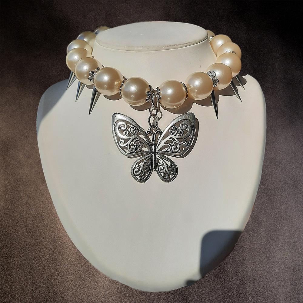Collier "Punk Butterlfy"