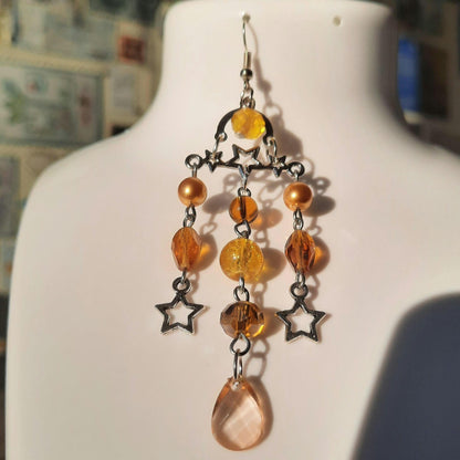 Boucles d'oreille "Pluie d'étoiles"