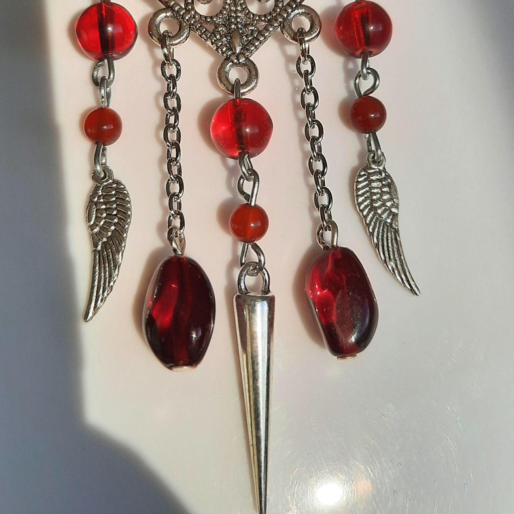Boucles d'oreille "Red Velvet"
